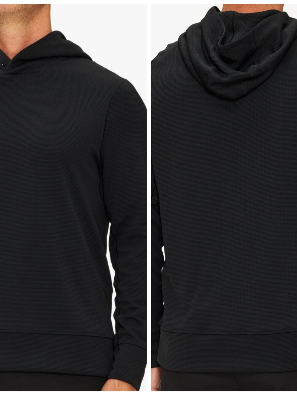 Lululemon Shift Sticth Men's Black Hooded Lightweight Pullover